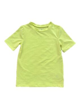 Cat & Jack Short Sleeve Rash Guard - Neon Lime. 5T